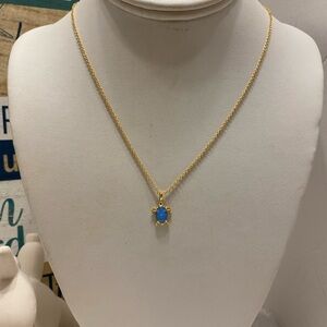 Blue Opal Turtle Durban Sunset Chunky Statement Necklace